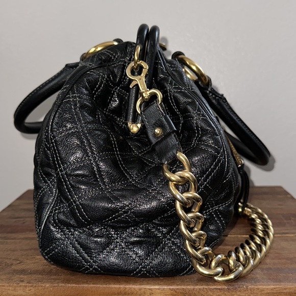 Y2K Marc Jacobs Black Quilted Stam Bag Purse - Picture 9 of 16